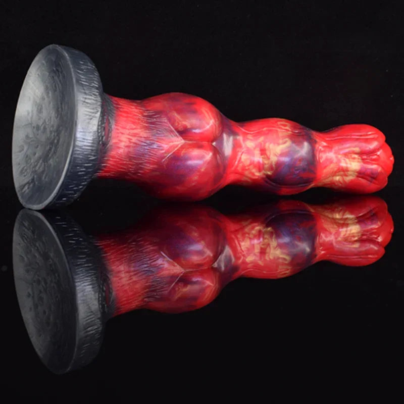 10.4-Inch Fantasy Monster Dildo with Triple Knot Detailing