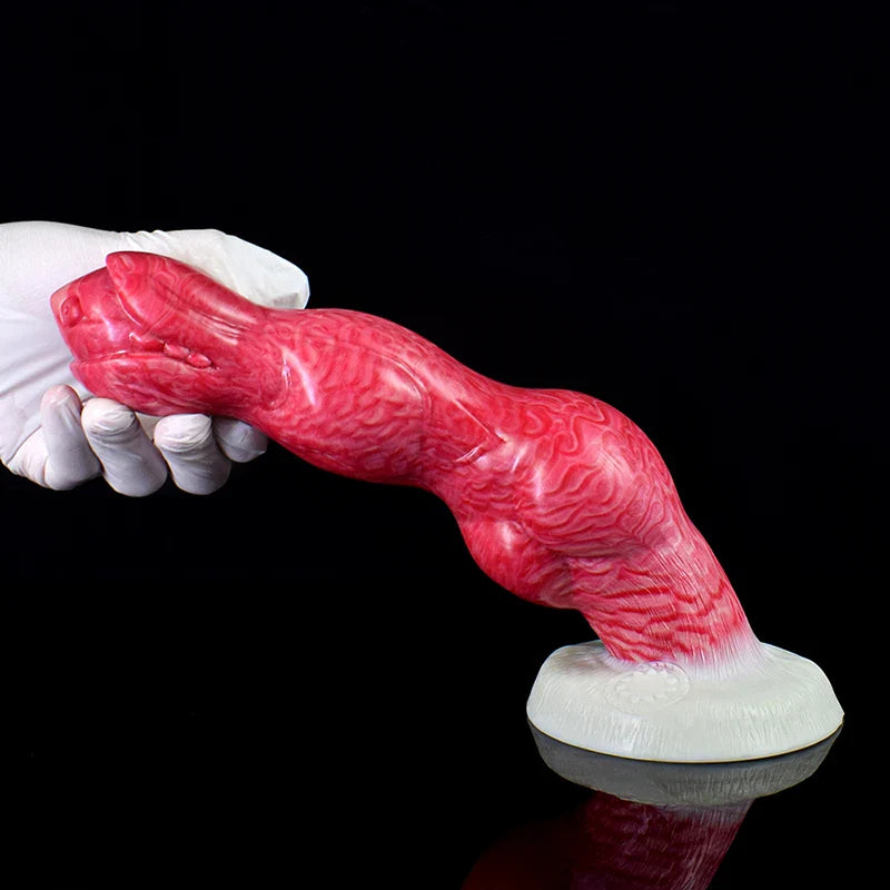 10.4-Inch Fantasy Monster Dildo with Triple Knot Detailing