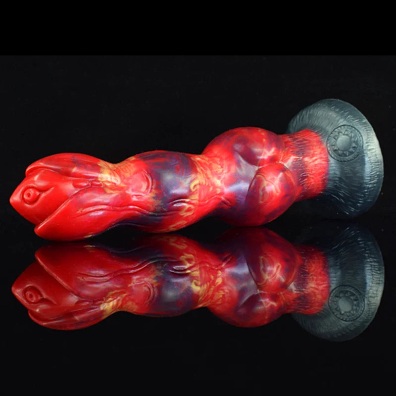 10.4-Inch Fantasy Monster Dildo with Triple Knot Detailing