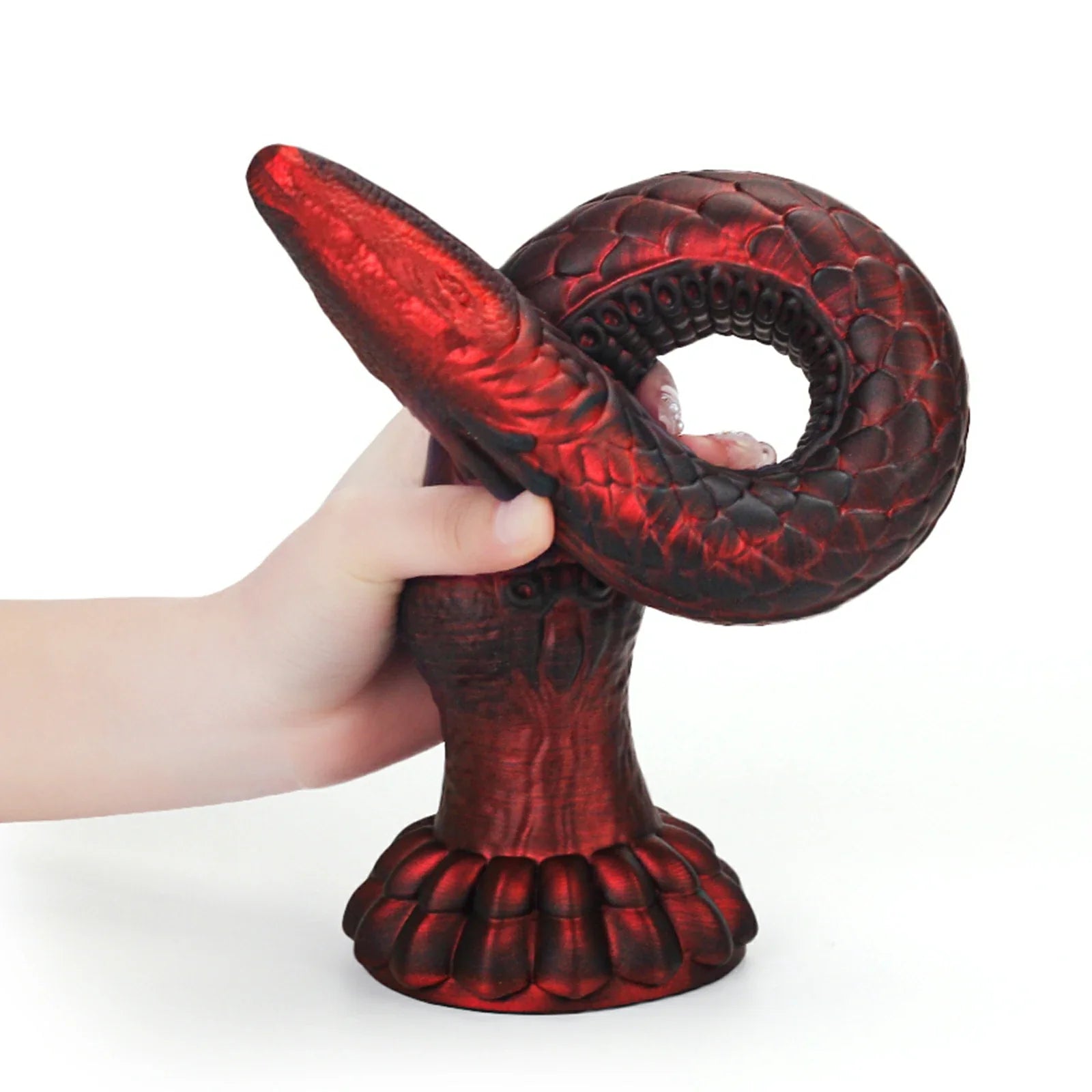 16.4 Inch Fantasy Tentacle Dildo with Monster Claw Base & Scaled Texture