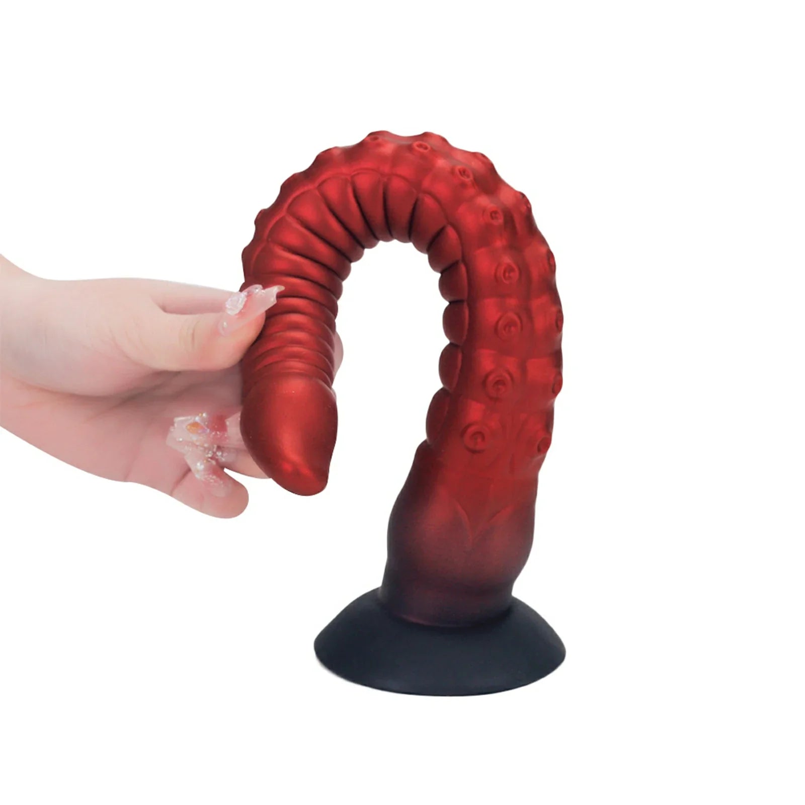 16.8 Inch Fantasy Tentacle Dildo with Ringed Texture & Suction Cup Base