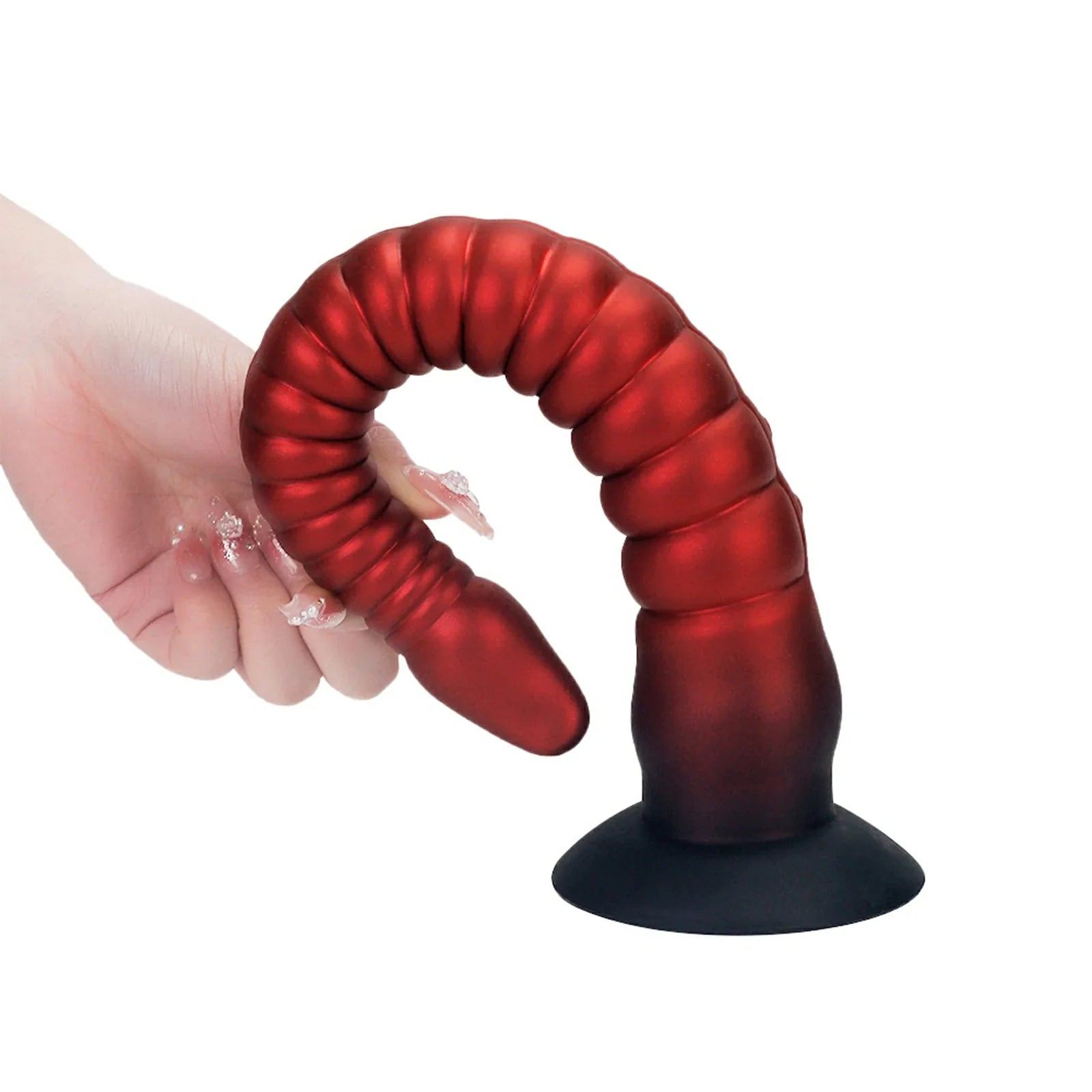 16.8 Inch Fantasy Tentacle Dildo with Ringed Texture & Suction Cup Base