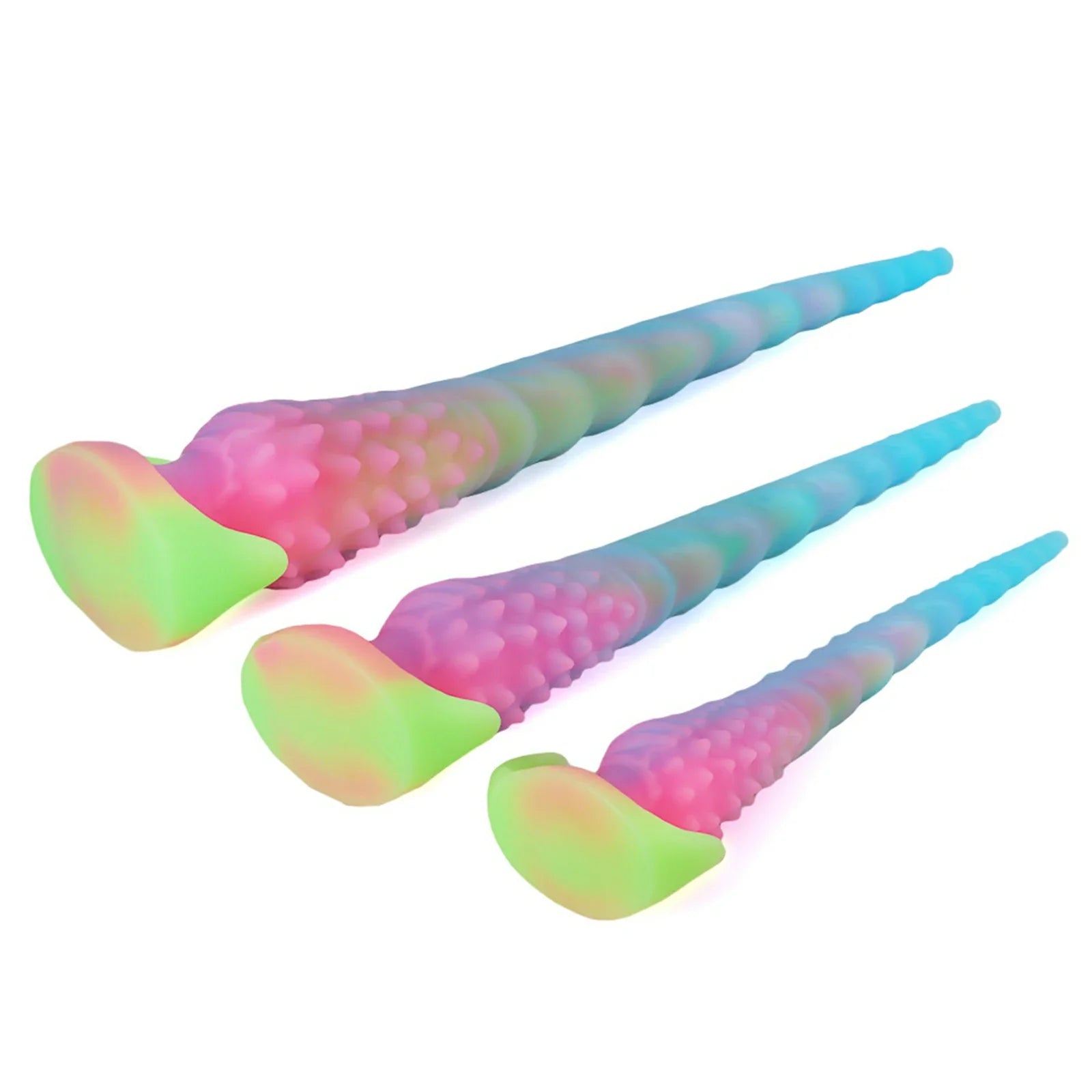 17.5 Inch Glow-in-the-Dark Fantasy Tentacle Dildo – Spiked Texture for Anal & Vaginal Play