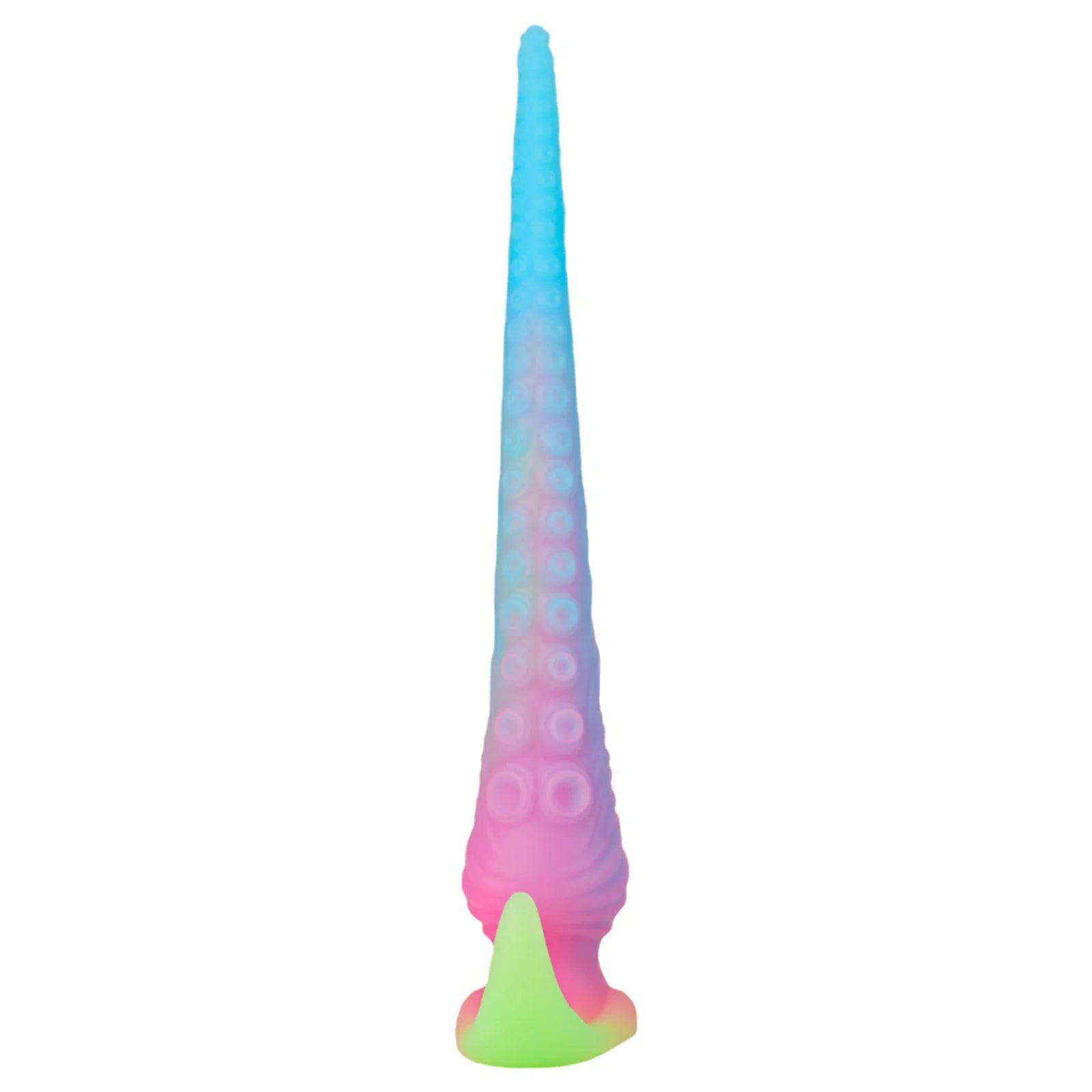 17.5 Inch Glow-in-the-Dark Fantasy Tentacle Dildo – Spiked Texture for Anal & Vaginal Play