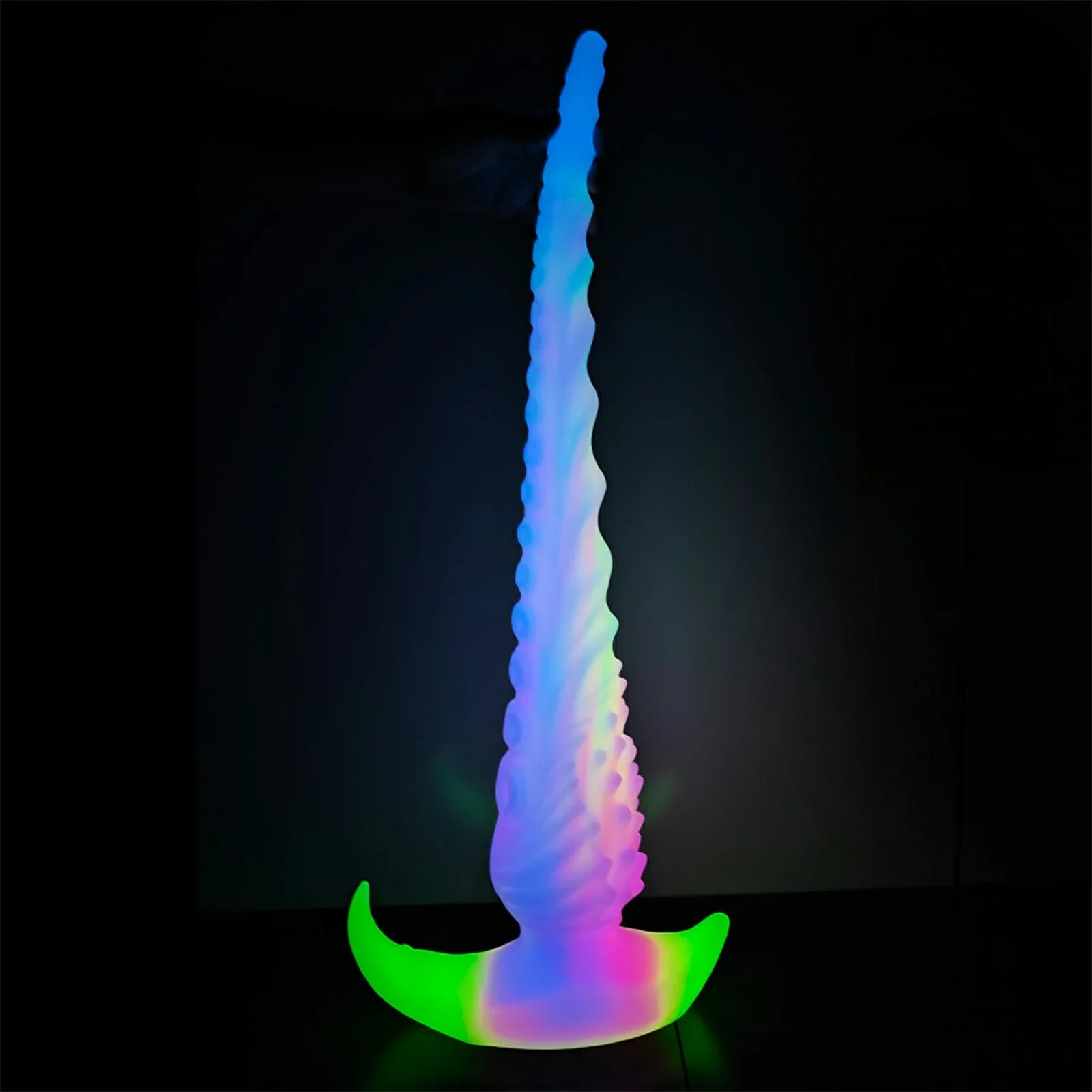 17.5 Inch Glow-in-the-Dark Fantasy Tentacle Dildo – Spiked Texture for Anal & Vaginal Play