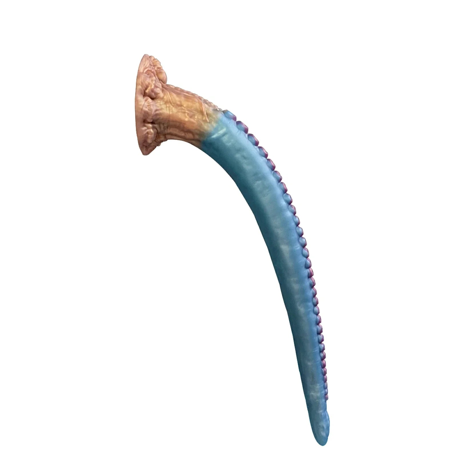 18.5 Inch Celestial Blue Tentacle Dildo with Eldritch Curves, Skull Design & Suction Cup Base