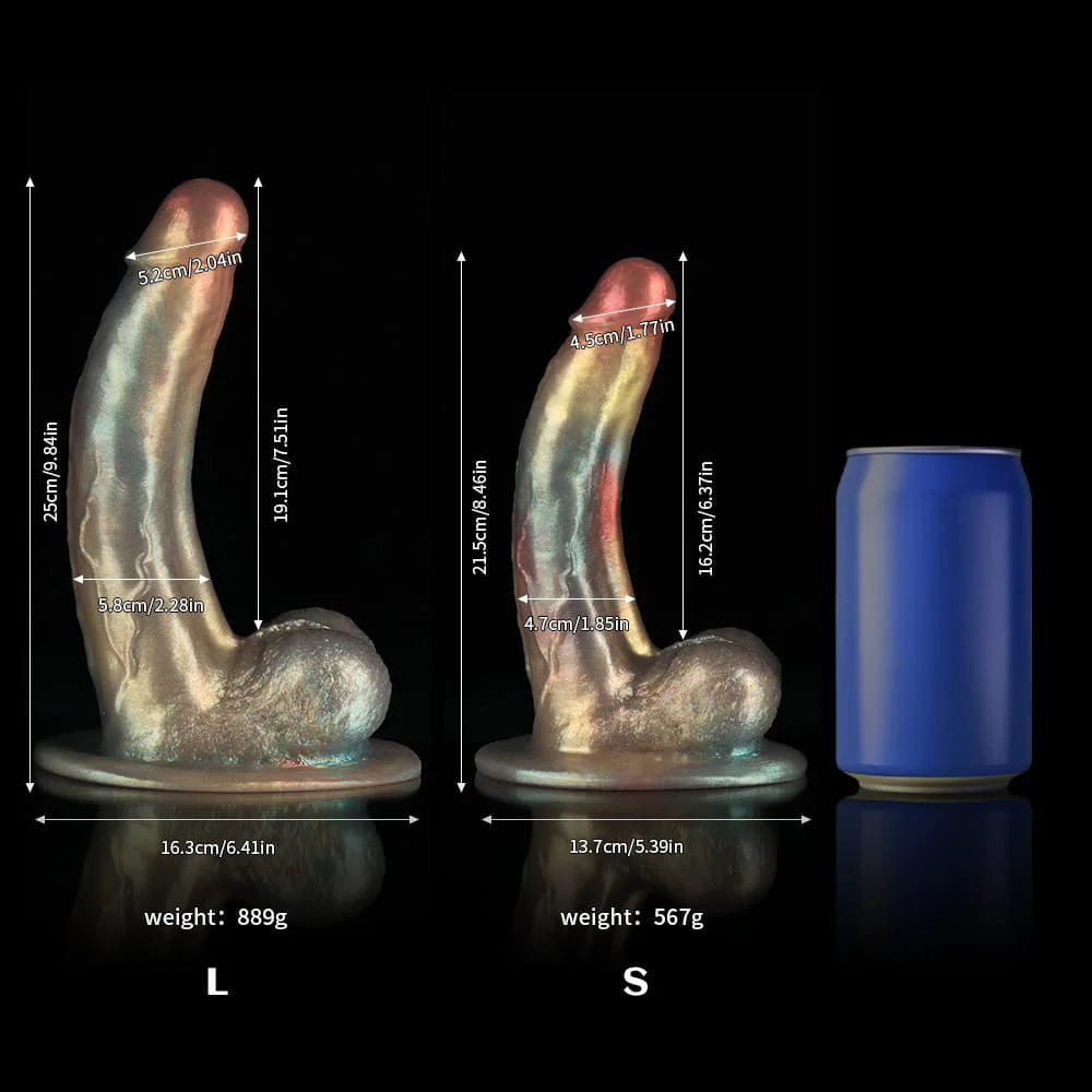 Bent Gentleman Rainbow Fantasy Knot Dildo – Colorful Sculpted Design