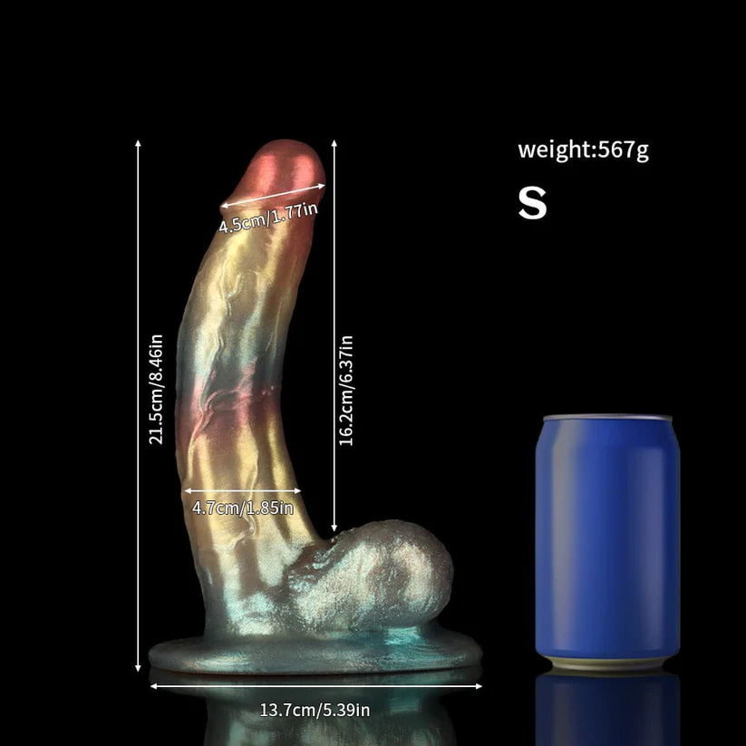 Bent Gentleman Rainbow Fantasy Knot Dildo – Colorful Sculpted Design
