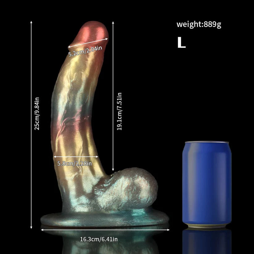 Bent Gentleman Rainbow Fantasy Knot Dildo – Colorful Sculpted Design