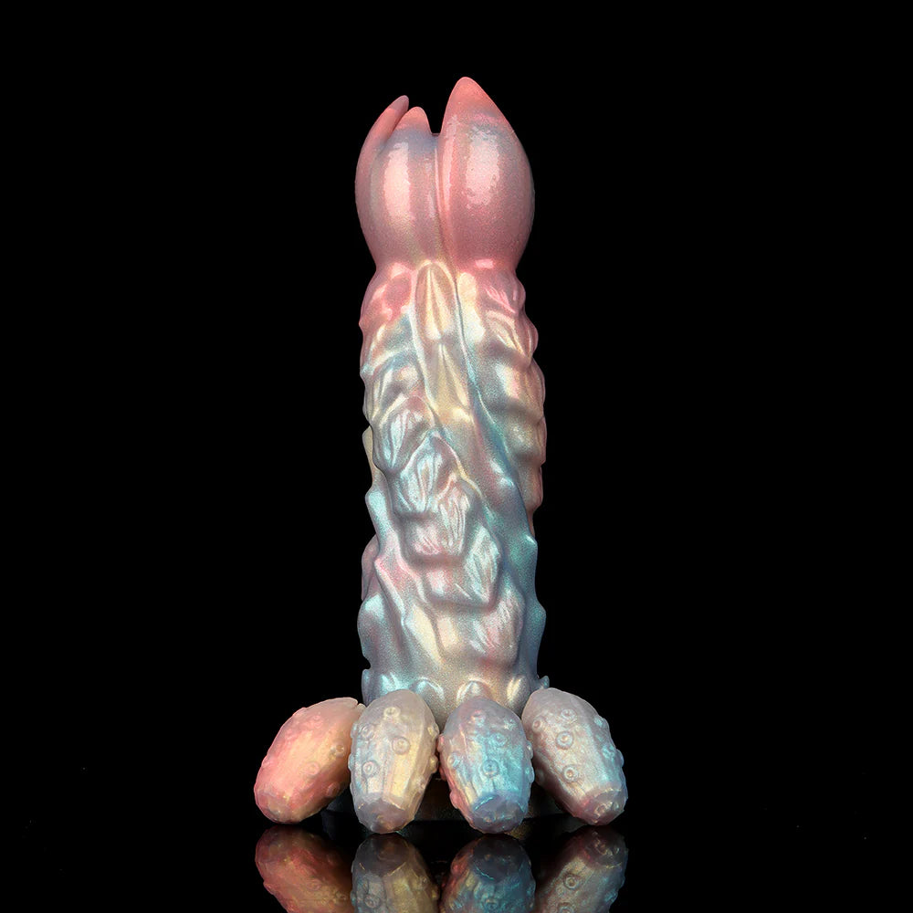 Colorful Inflatable Ovipositor Dildo – Fantasy Roleplay Air Pump Egg-Laying Toy(4 Eggs)