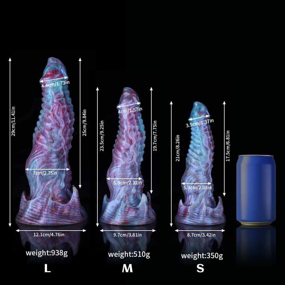 Ghostly Blue Purple Gradient Fantasy Dildo