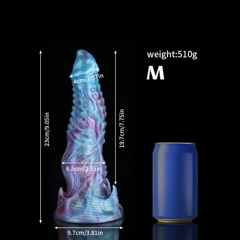 Ghostly Blue Purple Gradient Fantasy Dildo
