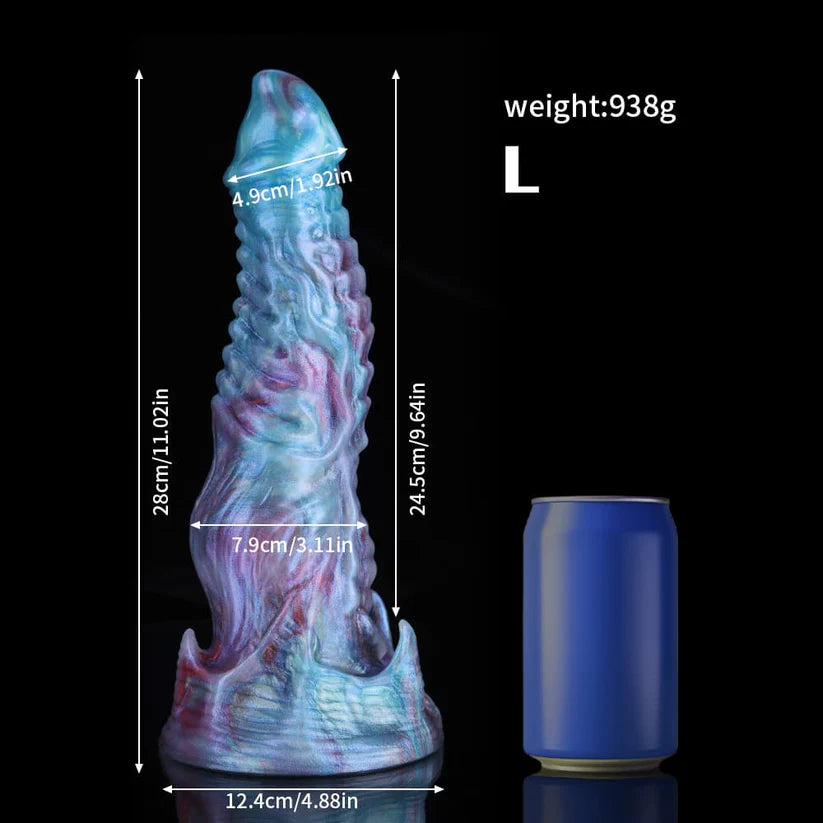Ghostly Blue Purple Gradient Fantasy Dildo