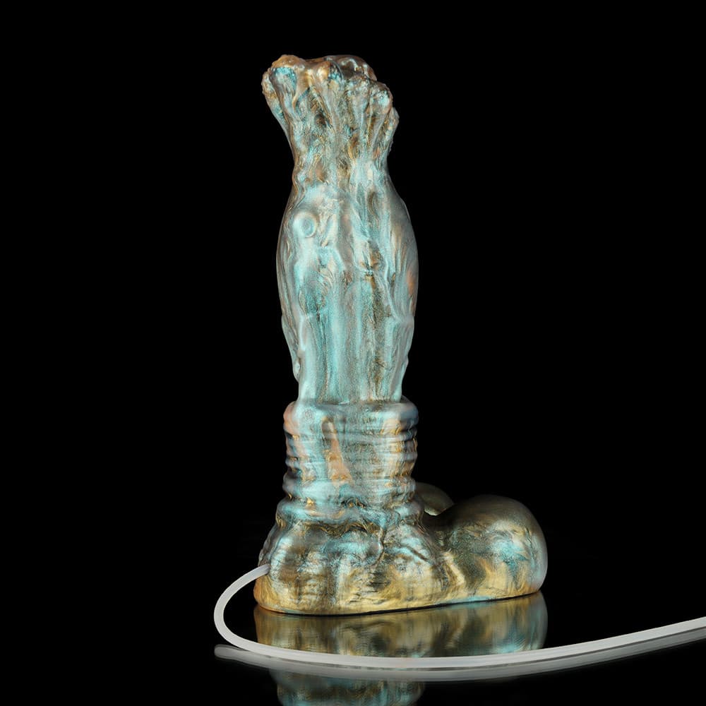 Gradient Green Knot Dildo – Ejaculating Fantasy Dildo