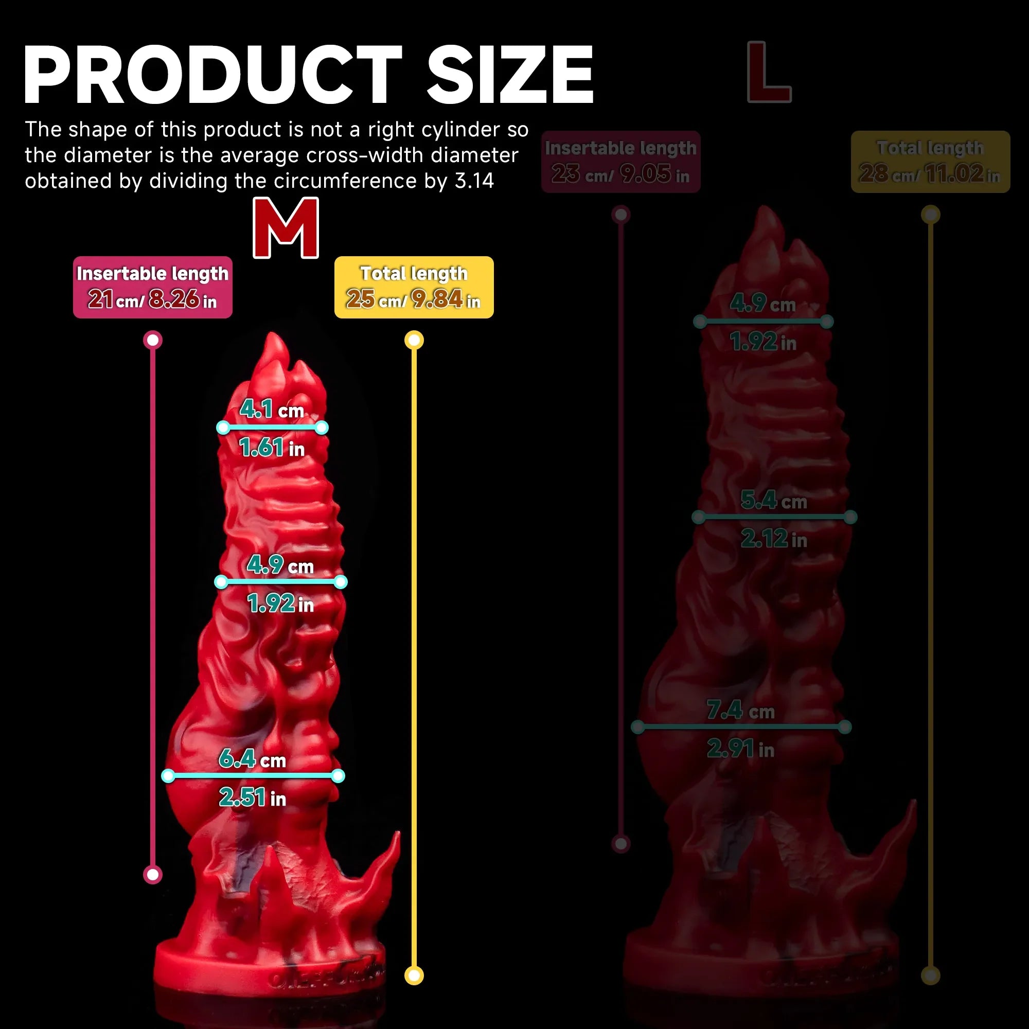 Dragon Fantasy Silicone Dildo with Scales, Tentacles & Suction Cup