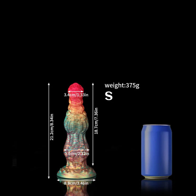 Rainbow Fantasy Dildo – Knot Design