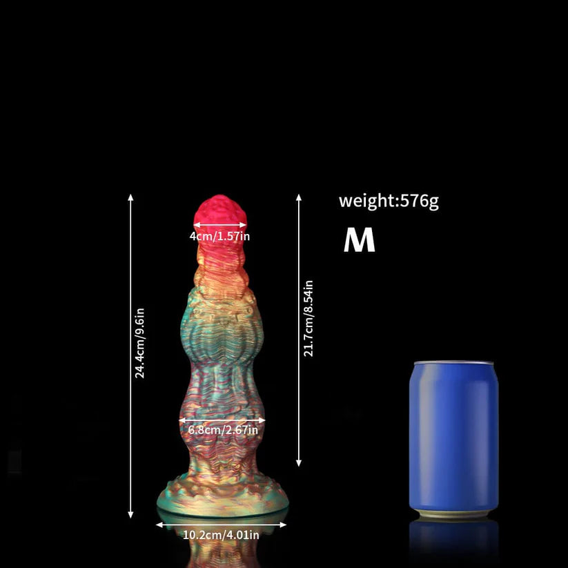 Rainbow Fantasy Dildo – Knot Design