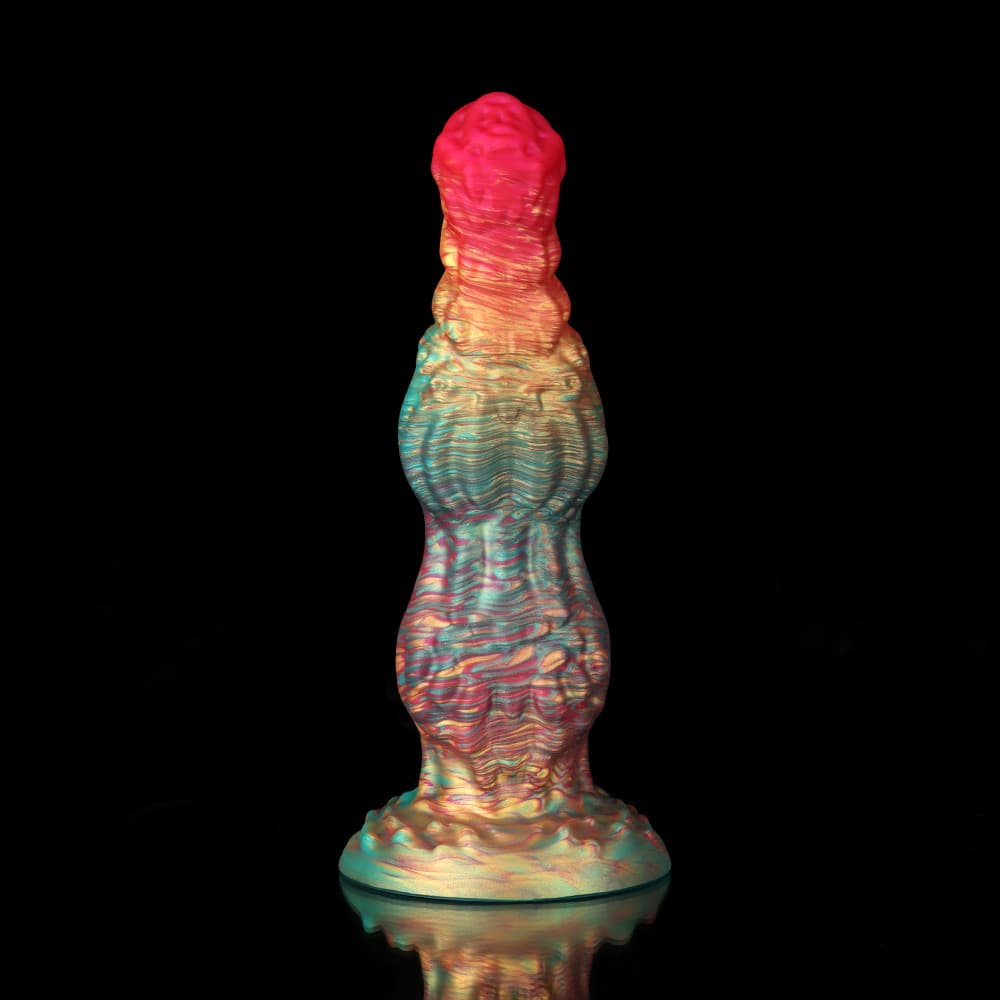 Rainbow Fantasy Dildo – Knot Design