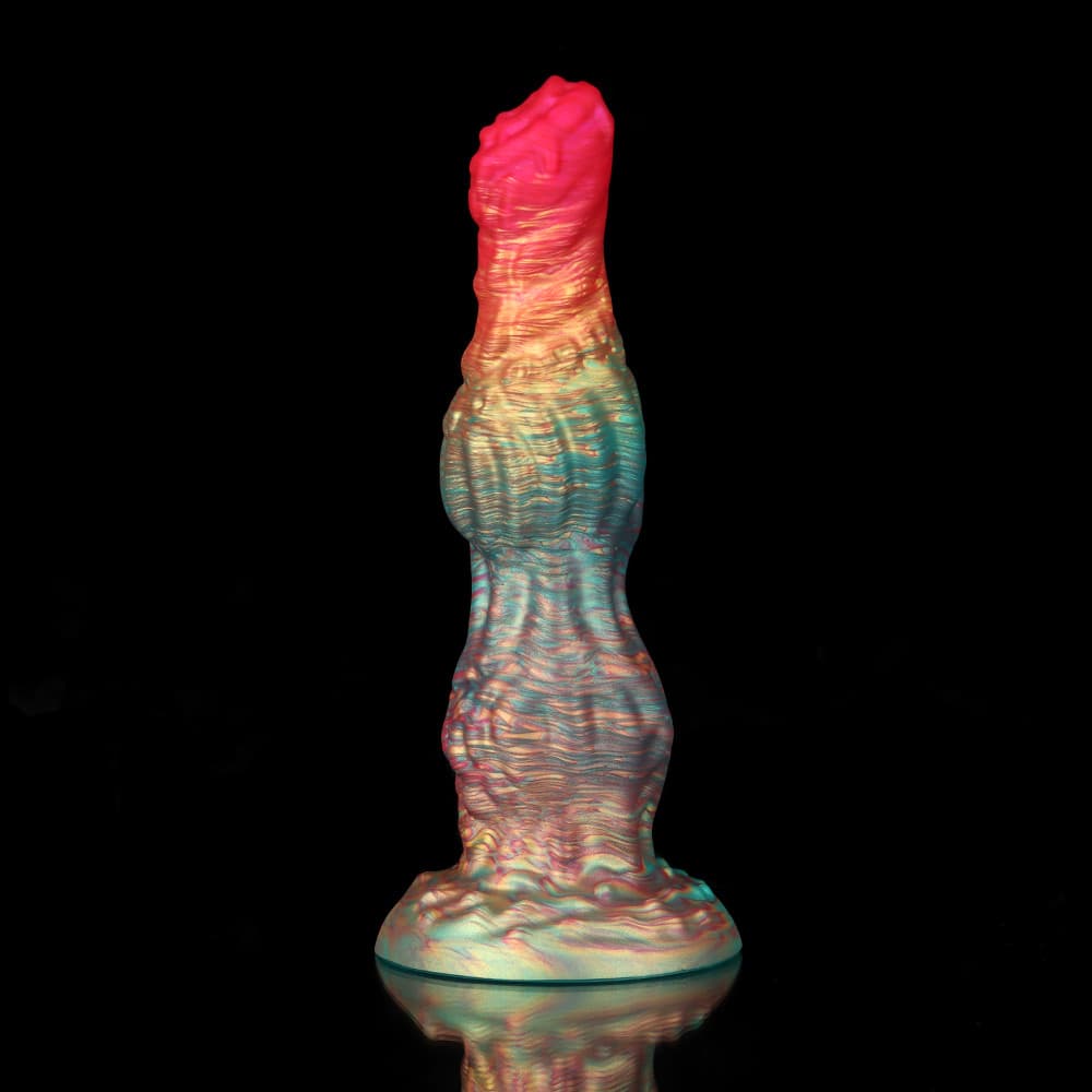 Rainbow Fantasy Dildo – Knot Design