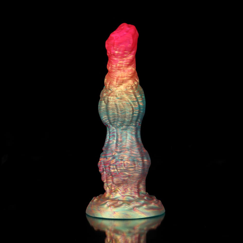 Rainbow Fantasy Dildo – Knot Design