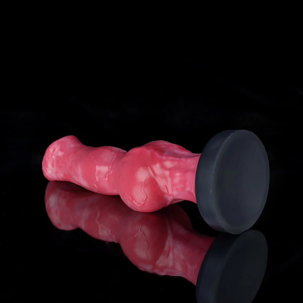 Skinny Dog Rose Pink Animal Knot Dildo – Fantasy Dog Style Adult Toy