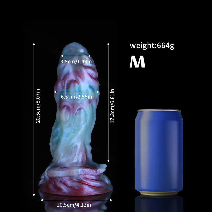 Taurus Blue Purple Gradient Knot Dildo