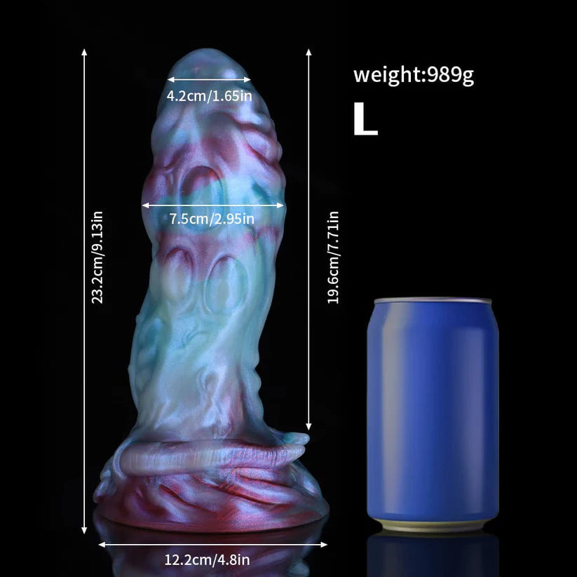 Taurus Blue Purple Gradient Knot Dildo