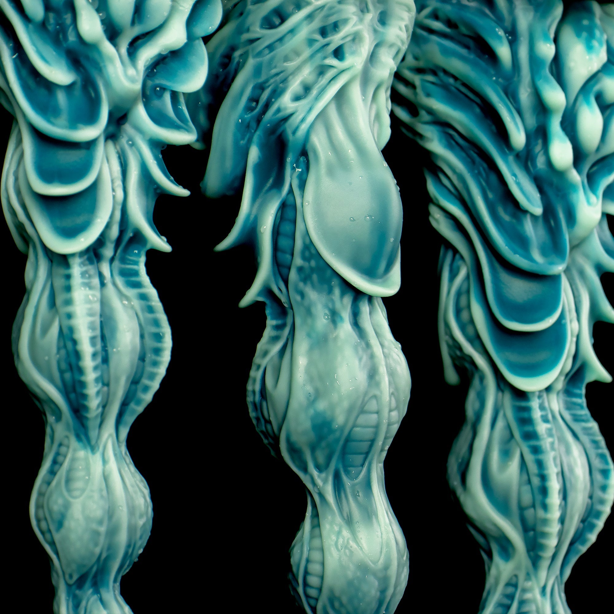 Winding Fantasy Dildo with Textured Beads