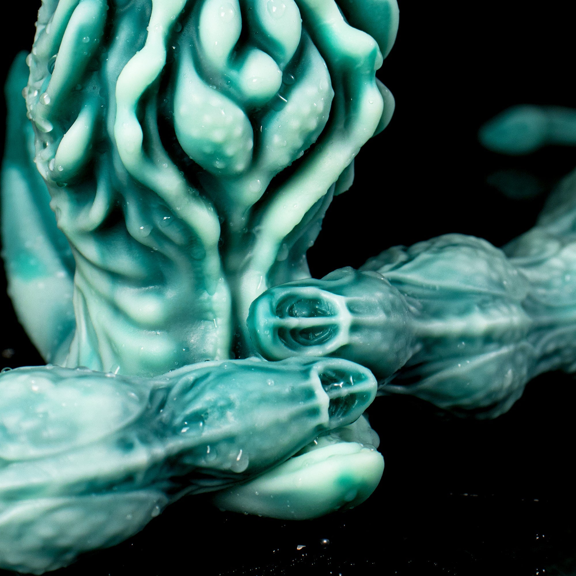 Winding Fantasy Dildo with Textured Beads