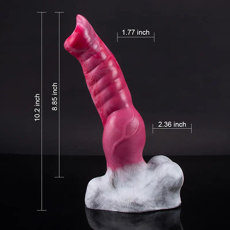 10.23-Inch Premium Soft Silicone Dog Dildo – Lifelike Design