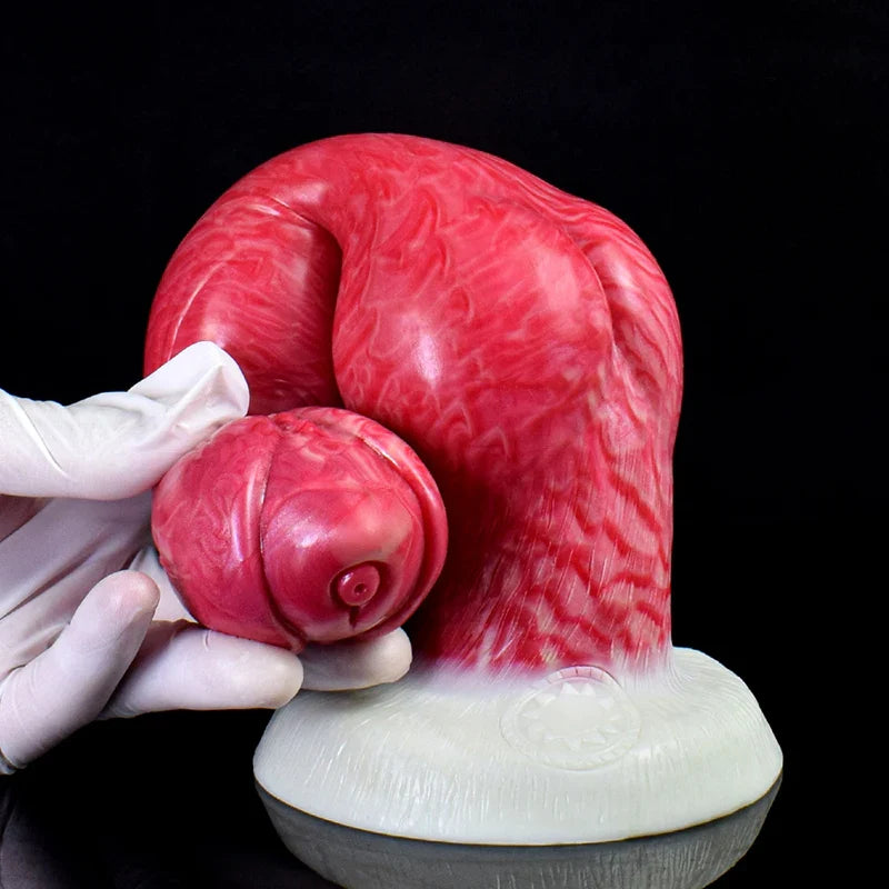 10.4-Inch Fantasy Monster Dildo with Triple Knot Detailing
