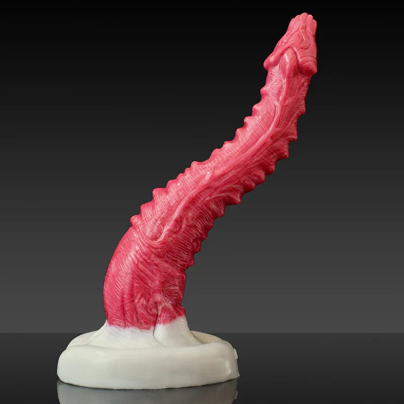 10.4 Inch Lifelike Curved Silicone Monster Dildo – Fantasy Adult Toy