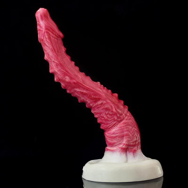 10.4 Inch Lifelike Curved Silicone Monster Dildo – Fantasy Adult Toy