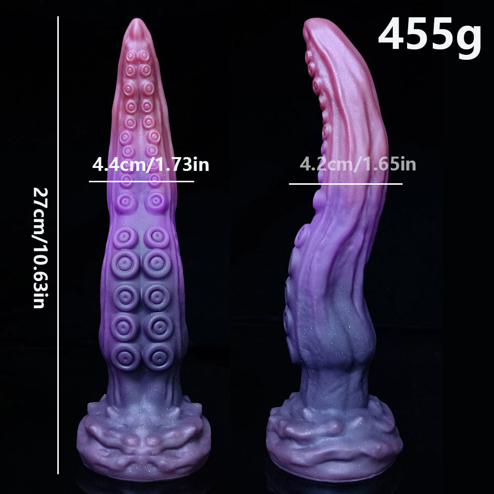 10.6 Inch Purple Silicone Tentacle Dildo Anal Plug – Realistic Texture Fantasy Design