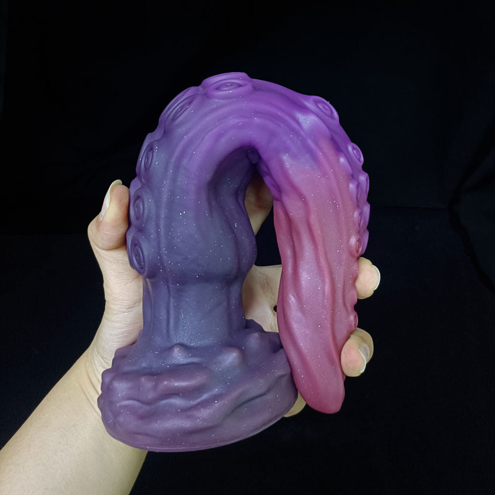 10.6 Inch Purple Silicone Tentacle Dildo Anal Plug – Realistic Texture Fantasy Design