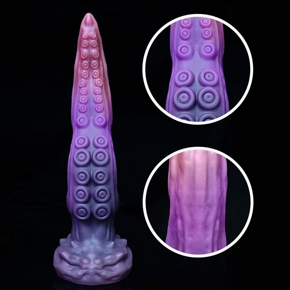 10.6 Inch Purple Silicone Tentacle Dildo Anal Plug – Realistic Texture Fantasy Design