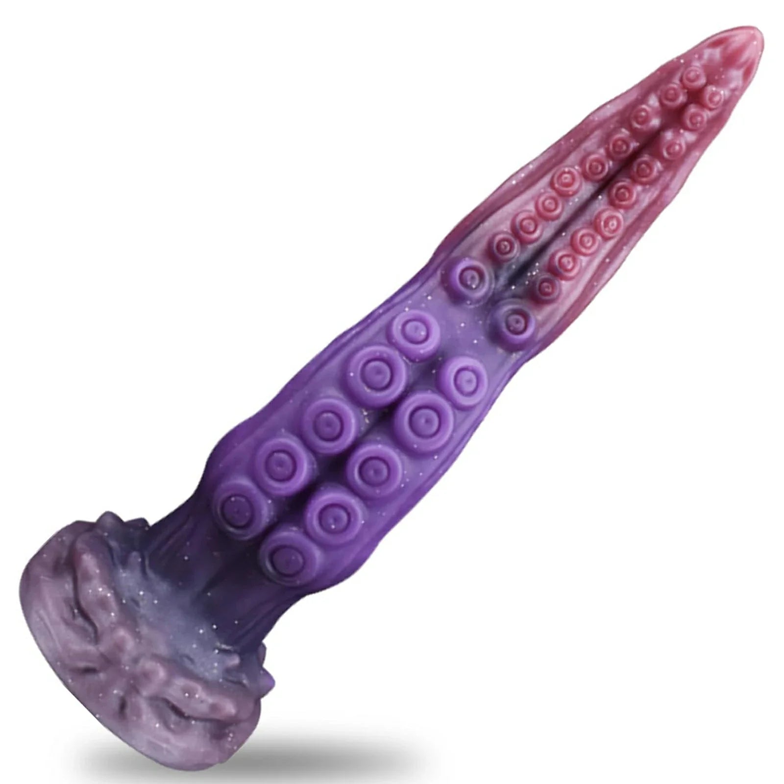 10 Inch Silicone Tentacle Dildo with Raised Suckers and Strong Suction Cup Base