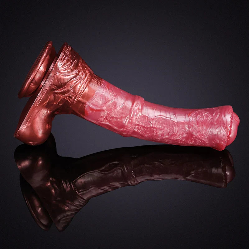 11.02-Inch Premium Silicone Horse Dildo with Realistic Testicles