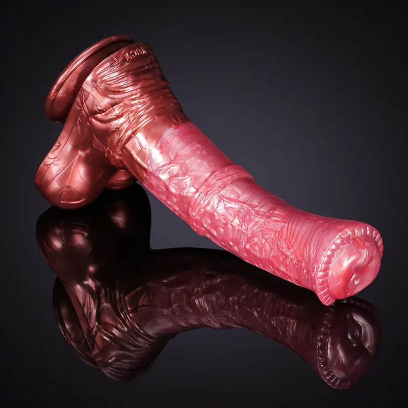 11.02-Inch Premium Silicone Horse Dildo with Realistic Testicles
