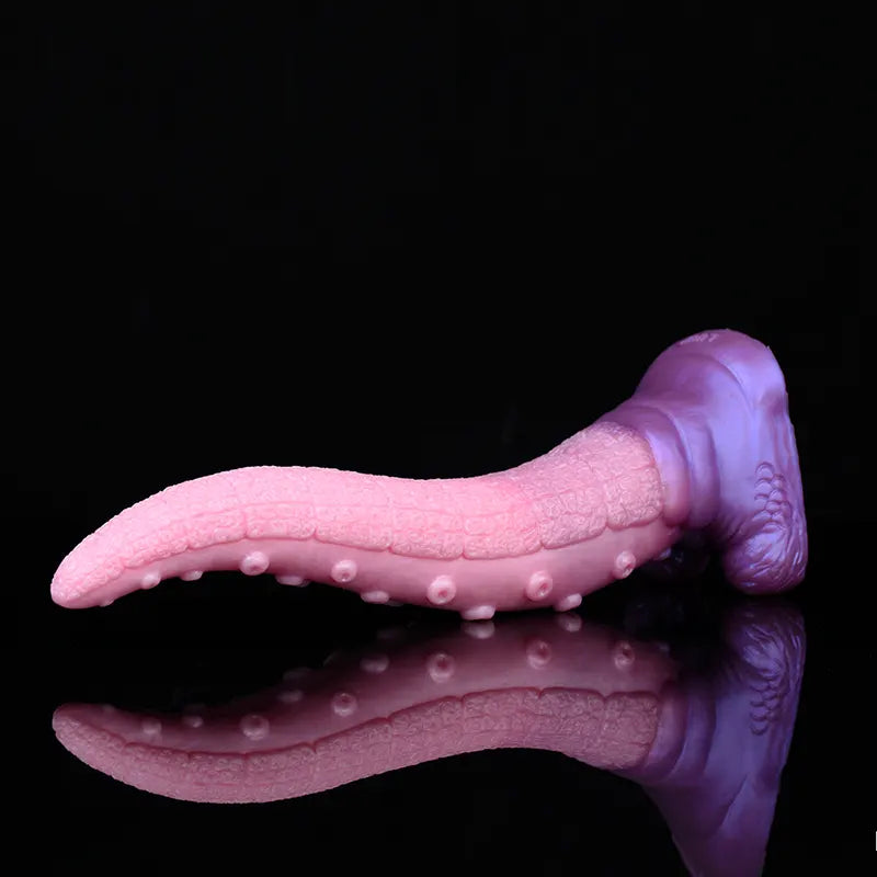 11.02 Inch Pink Silicone Tentacle Dildo with Fantasy Monster Design
