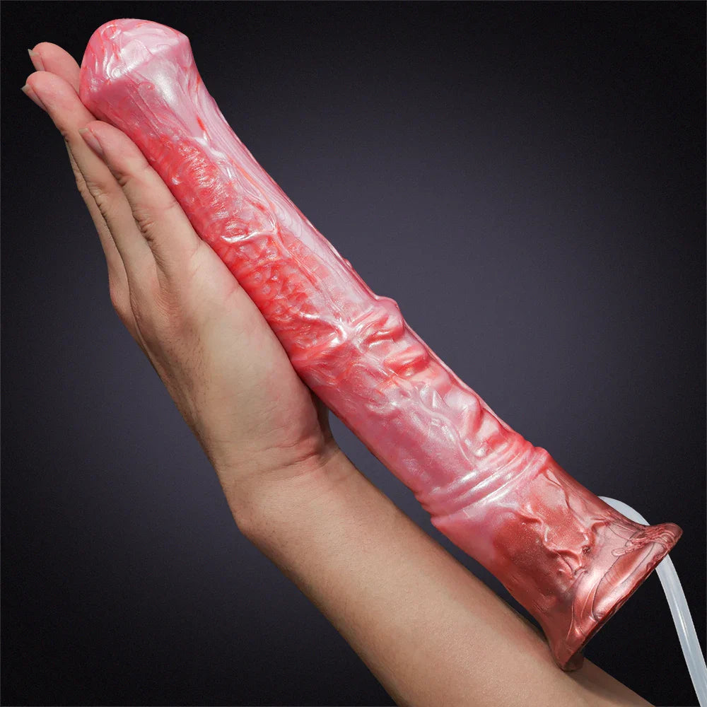 11.61-Inch Realistic Silicone Horse Dildo with Ejaculation Feature