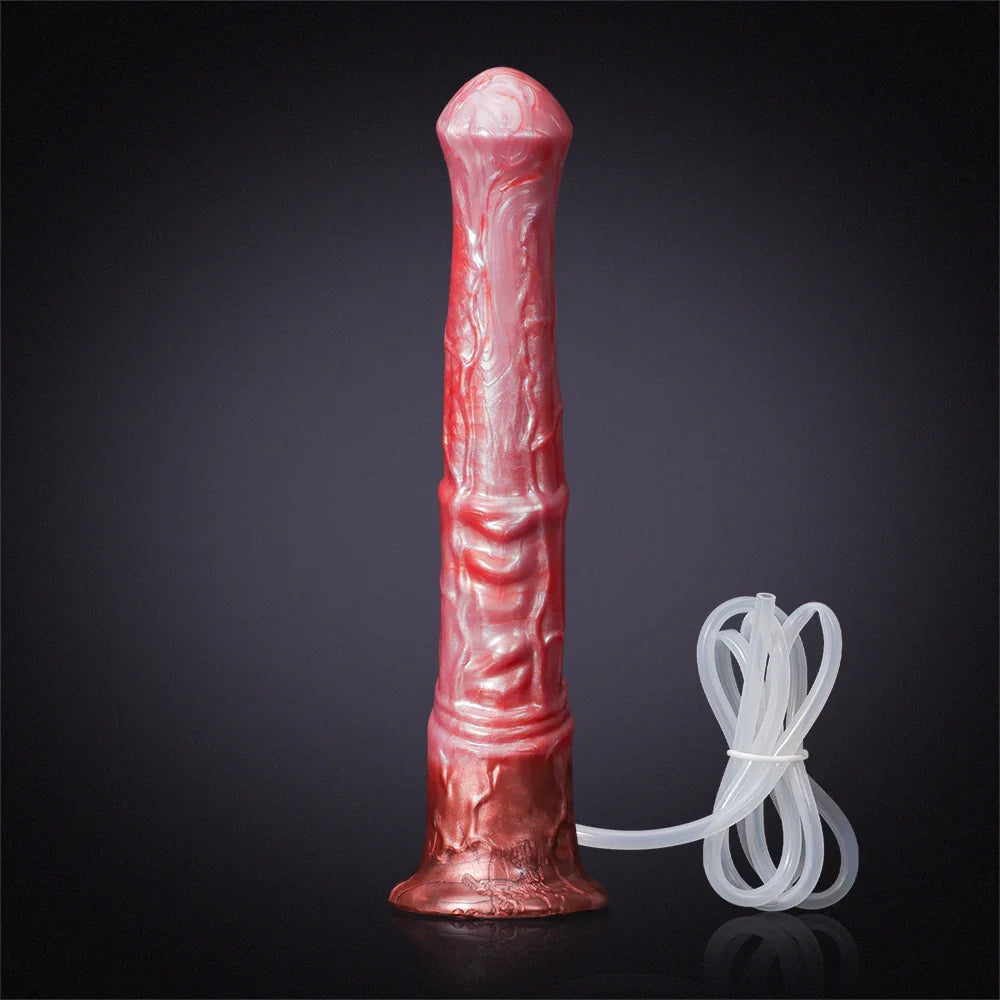 11.61-Inch Realistic Silicone Horse Dildo with Ejaculation Feature