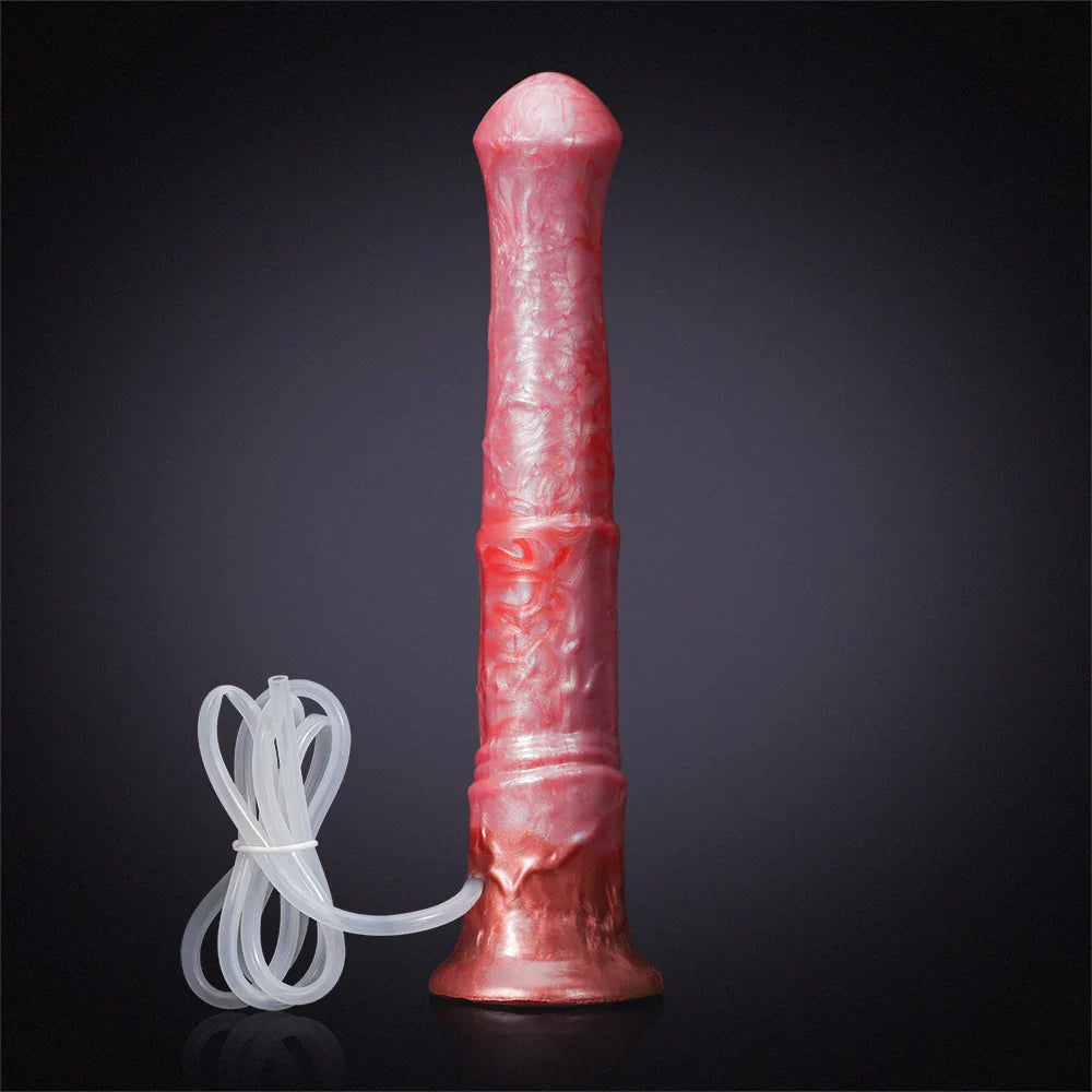 11.61-Inch Realistic Silicone Horse Dildo with Ejaculation Feature