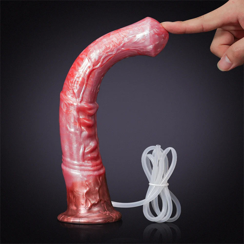 11.61-Inch Realistic Silicone Horse Dildo with Ejaculation Feature