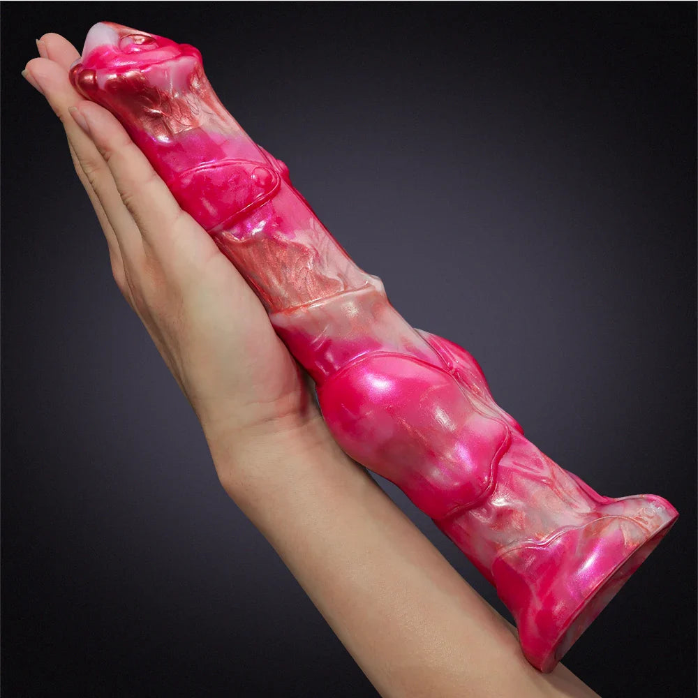 12-Inch Premium Silicone Horse Dildo – Realistic Design with Big Knot