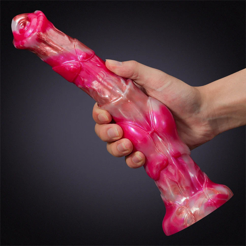 12-Inch Premium Silicone Horse Dildo – Realistic Design with Big Knot