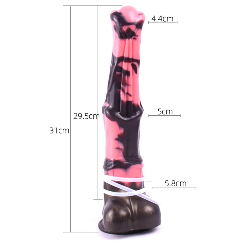 12.2-Inch Premium Silicone Horse Dildo with Lifelike Ejaculation Function