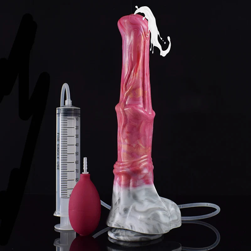 12.2-Inch Premium Silicone Horse Dildo with Lifelike Ejaculation Function