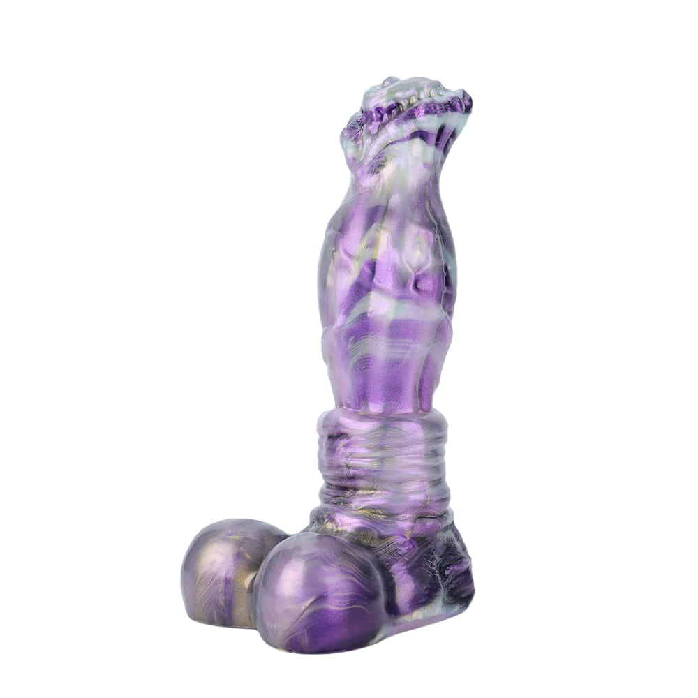 12.5 Inch Gradient Purple Horse Dildo – Fantasy Silicone Adult Toy