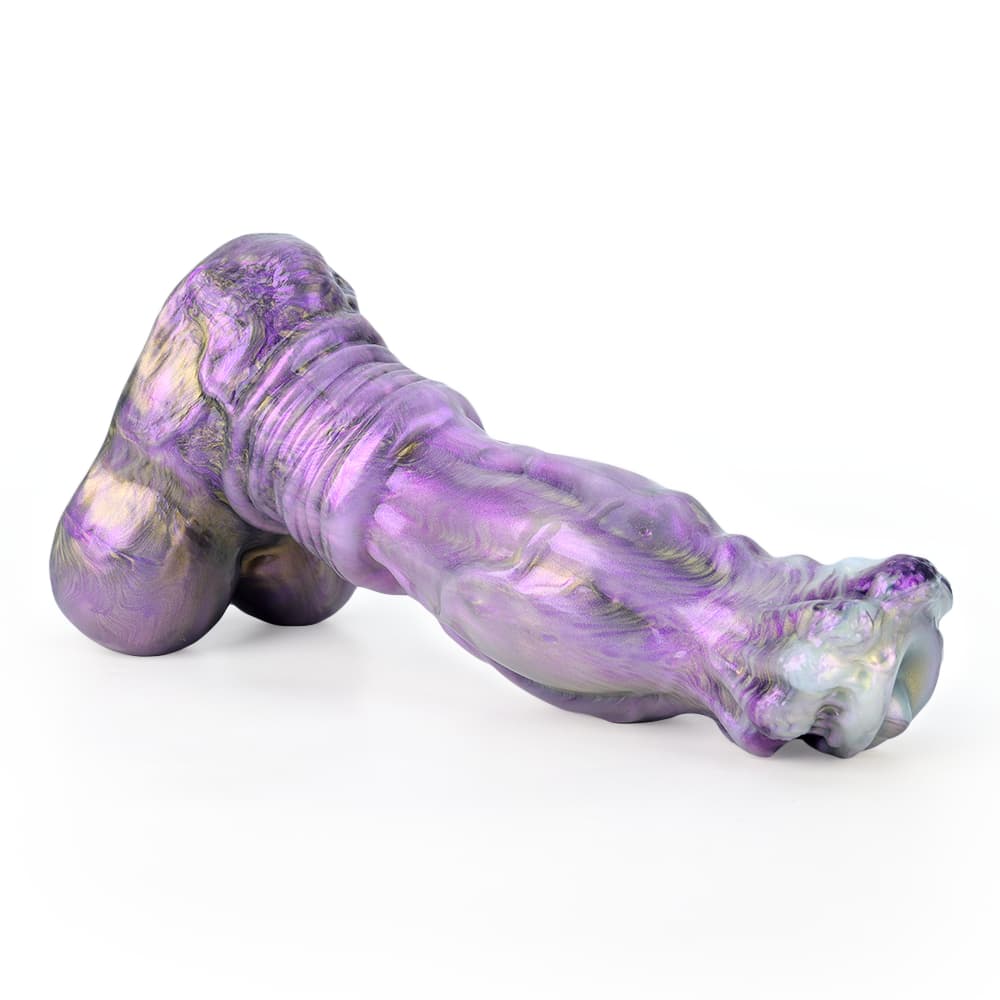 12.5 Inch Gradient Purple Horse Dildo – Fantasy Silicone Adult Toy